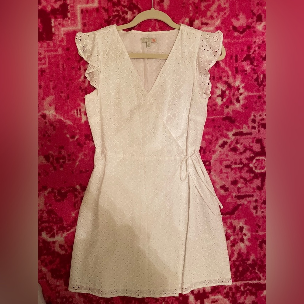 GB Girls Size XS white eyelet dress